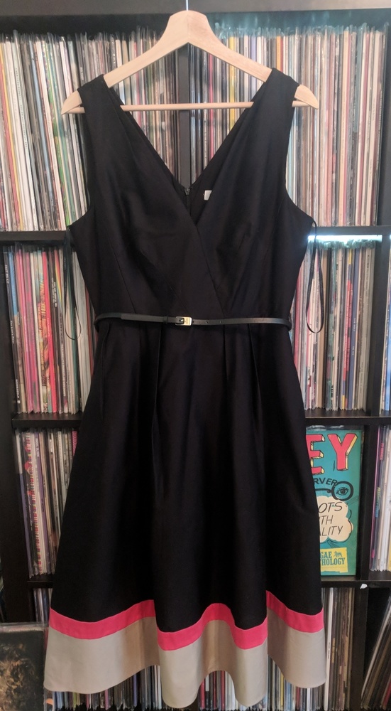 Calvin Klein Fit and Flare Colorblock Dress